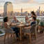 Chaises de cuisine et de salle à manger rembourrées Jana - Fauteuils de patio toutes saisons en bois massif-98477807