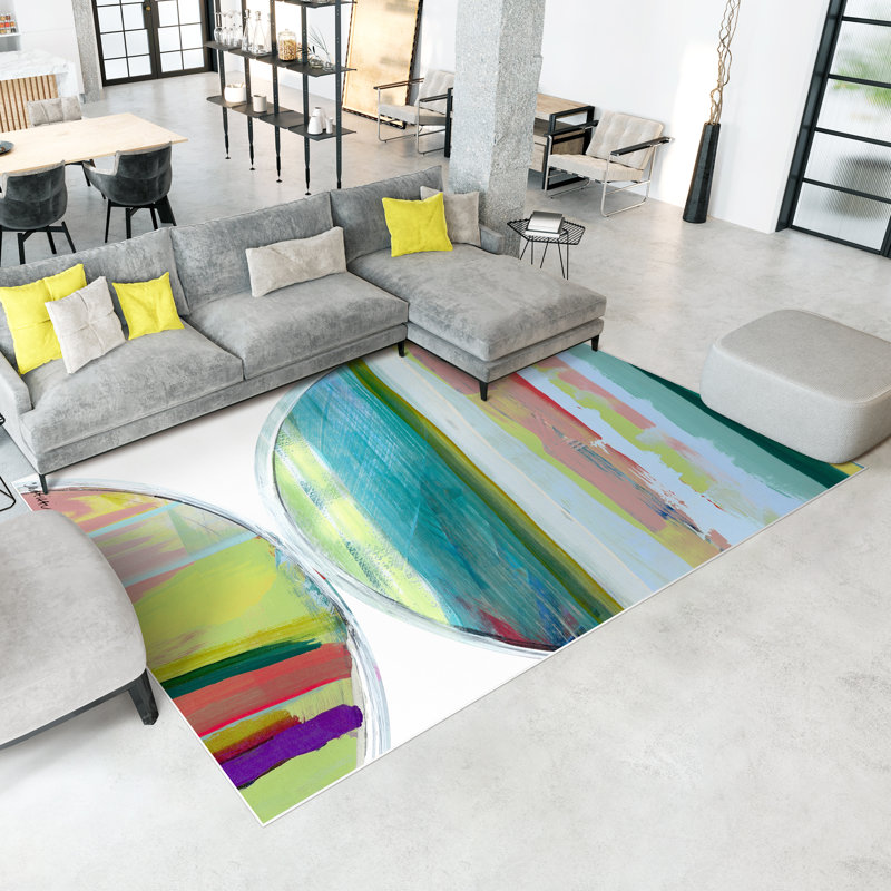 Haline Abstract Indoor Rug, Rectangle 7'6" x 10'3"