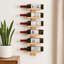 Open Shelving Wine Bottle Rack Brown