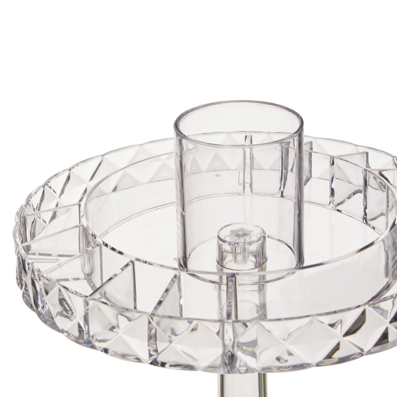 Nelms Plastic Bathroom Organiser, Clear
