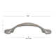3" Center to Center Arch Pull Multipack