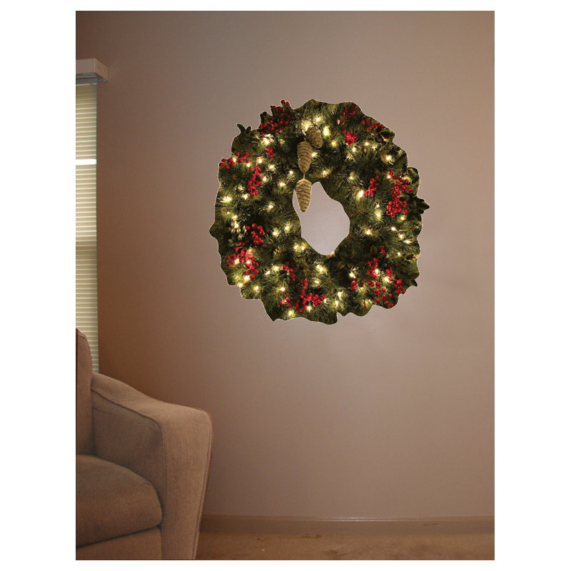 Adhésif décoratif couronne, H 24 po x l 23 po