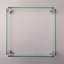 Pare-étincelles carré en verre transparent, pare-brise 14,68 po x 5,63 po, 2,5 lb 14,4 po 5,5 po, poids