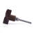 Fusion Striped 1-3/10 in. (33mm) Cream & Brown Cabinet Knob