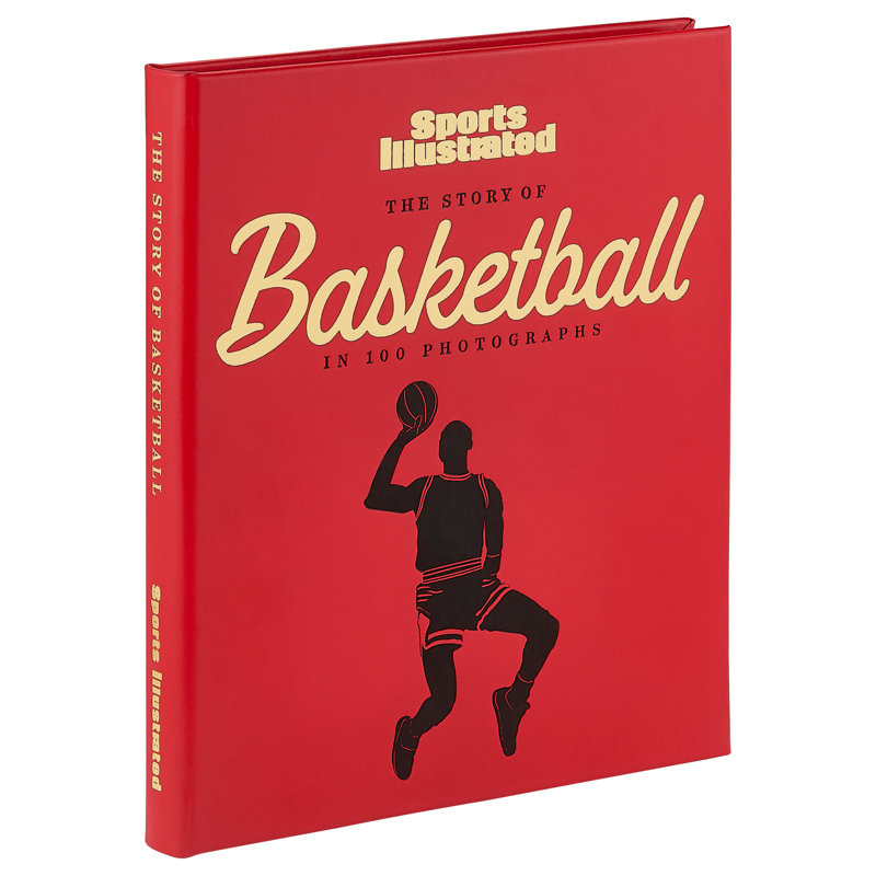 Graphic Image The Story Of Basketball Coffee Table Book, Leather, Red