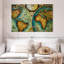 Carte du vieux monde sur toile-312494671