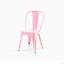 Ensemble de 4 chaises de salle à manger en métal ultrabrillant de 18 pouces de hauteur-1293422196-1293422193