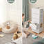 Commode 5 tiroirs Annyka, blanc-1107960215