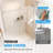 56–60" W X 76" H Frameless Sliding Shower Door 3/8”(10mm) Tempered Glass And Stainless Steel Hardware, Brushed Nickel-123350100