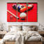 «Table de billard», 3 pièces sur toile-98562828