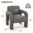 Upholstered Barrel Accent Armchair -667973629