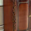 Banc de rangement en bois manufacturé brun