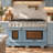 KUCHT Professional 48 in. 6.4 cu. ft. Natural Gas Range Two Ovens - One Convection - in Light Blue with True Simmer Burners-97805576-97805571