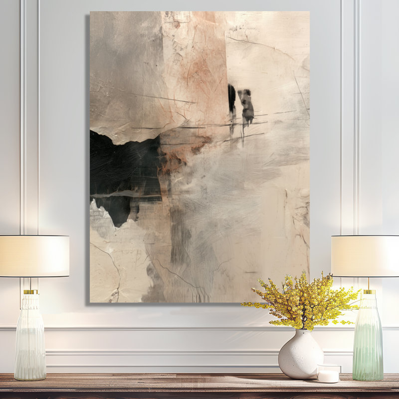 Ingemarie - Collages abstraits, décoration murale en métal, impression moderne sur métal, L 34 po x H 44 po