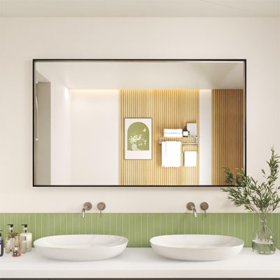 Aluminum Right-Angle Framed Mirror Stylish For Elegant Home Decor