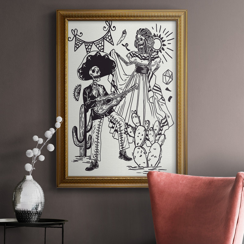 Jour de la mort parade IV, toile encadrée de qualité supérieure - prête à être accrochée, H 36 po x l 24 po x P 2,5 po