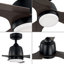 Ventilateur de plafond standard de 52 po à 3 pales avec télécommande et ensemble d'éclairage DEL inclus-981036730
