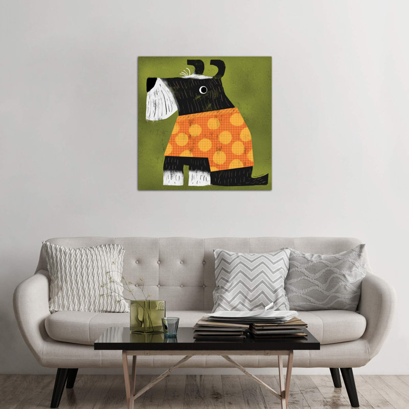 Schnauzer by Terry Runyan - Wrapped Canvas Square Print, 66.04 cm H x 66.04 cm W x 3.175 cm D