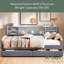 Lit plateforme simple tapissier avec rangement et tiroirs-1559897902