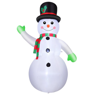 Décorations de Noël gonflables de bonhomme de neige de Noël de 7 pi avec DEL intégrées