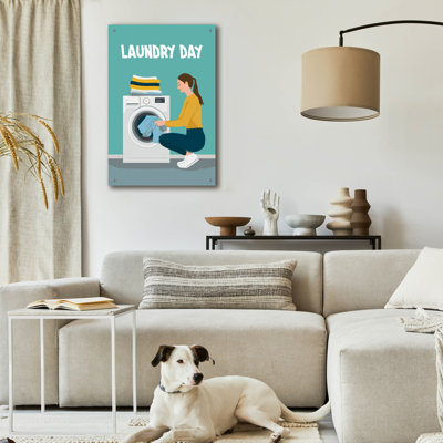 «Laundry Day» par Andreas Magnusson, art mural en verre acrylique