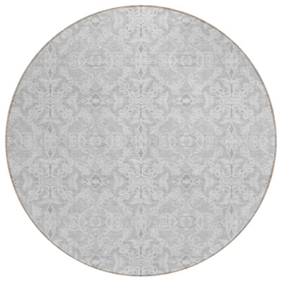 Tapis rond intérieur et extérieur 8 po