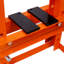 Presse d'atelier hydraulique de 6 tonnes à cadre en A, de table, en acier au carbone et au manganèse, orange, monobloc, avec 3 réglages de hauteur et plaques de pression-136331759