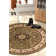 Denzel  Medallion Kashan Green Traditional Rug