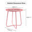 Table d'appoint d'extérieur ronde en métal-50698564
