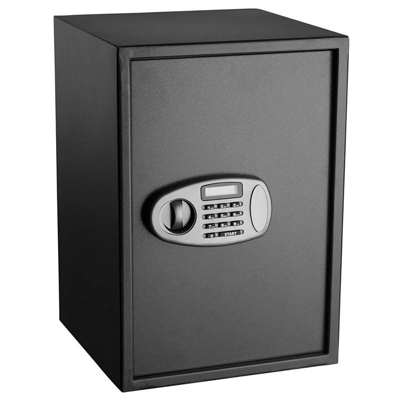 Coffre-fort de sécurité de bureau avec verrouillage électronique, Noir, H 20,5 po x l 14,2 po x P 13,8 po