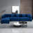 138.97" Wide Velvet Modular Sectional Sofa-2126472739-2126472738