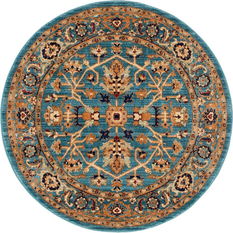 Garth Oriental Indoor Rug, Round 8'
