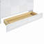Lit escamotable avec tiroir et un ensemble de douilles et ports USB, design moderne, blanc