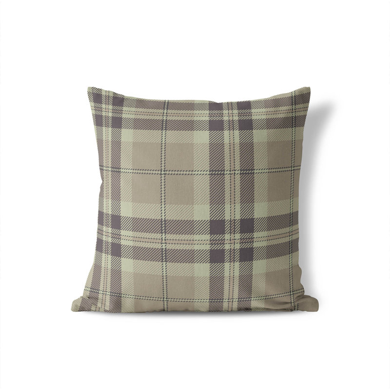 Coussin Vinny, Taupe / Gris, H 26 po x l 26 po