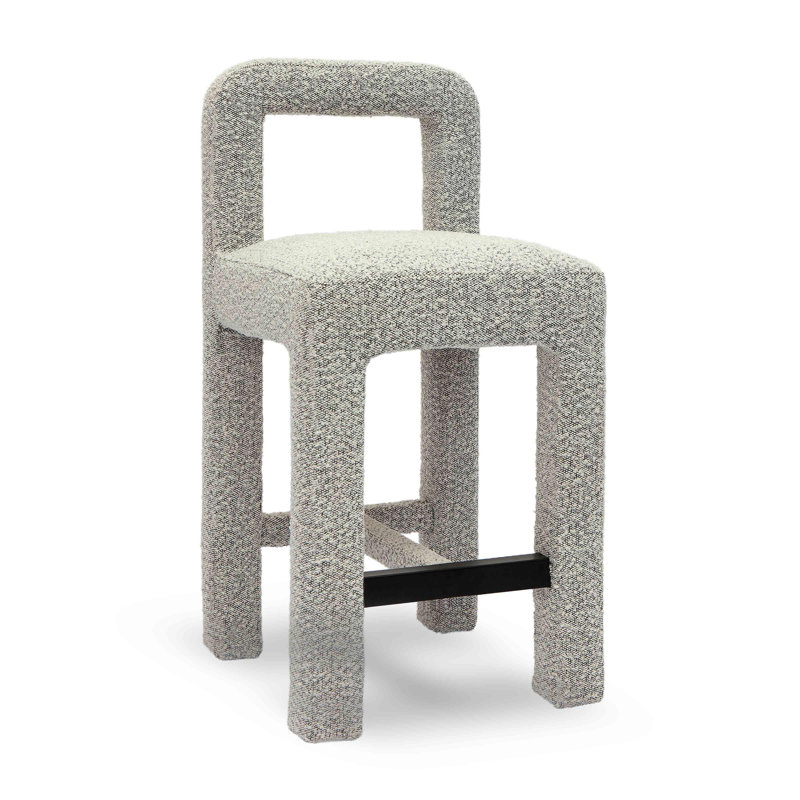 Tabouret de comptoir crème, Gris