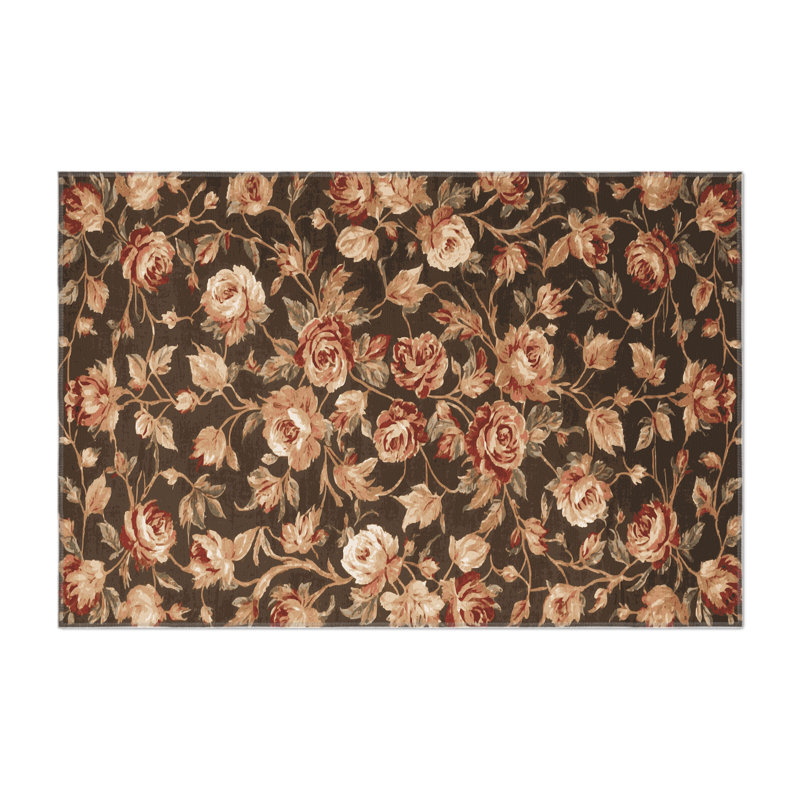 Tapis turc intérieur et extérieur brun, Rectangulaire 2 pi x 3 pi