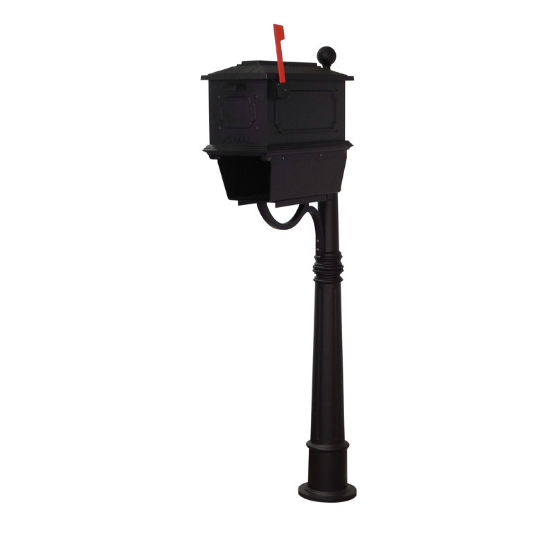 Kingston Aluminum Post Mounted Mailbox