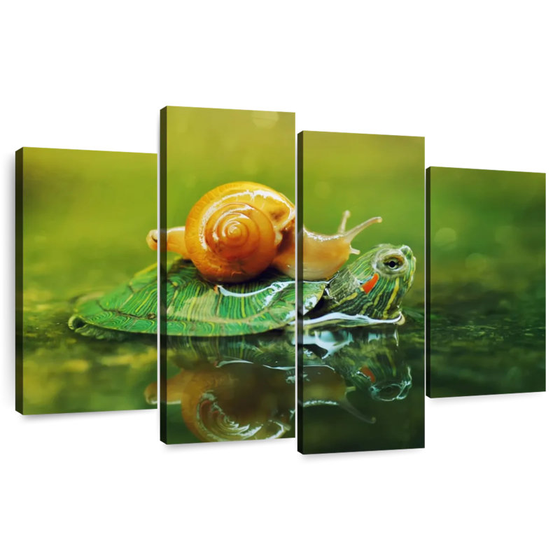 Brampt Snail On Turtle, 42" H x 68" W