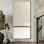 «Gold White Shadow Lines Abstract», impression sur toile encadrée minimaliste, art mural minimaliste doré