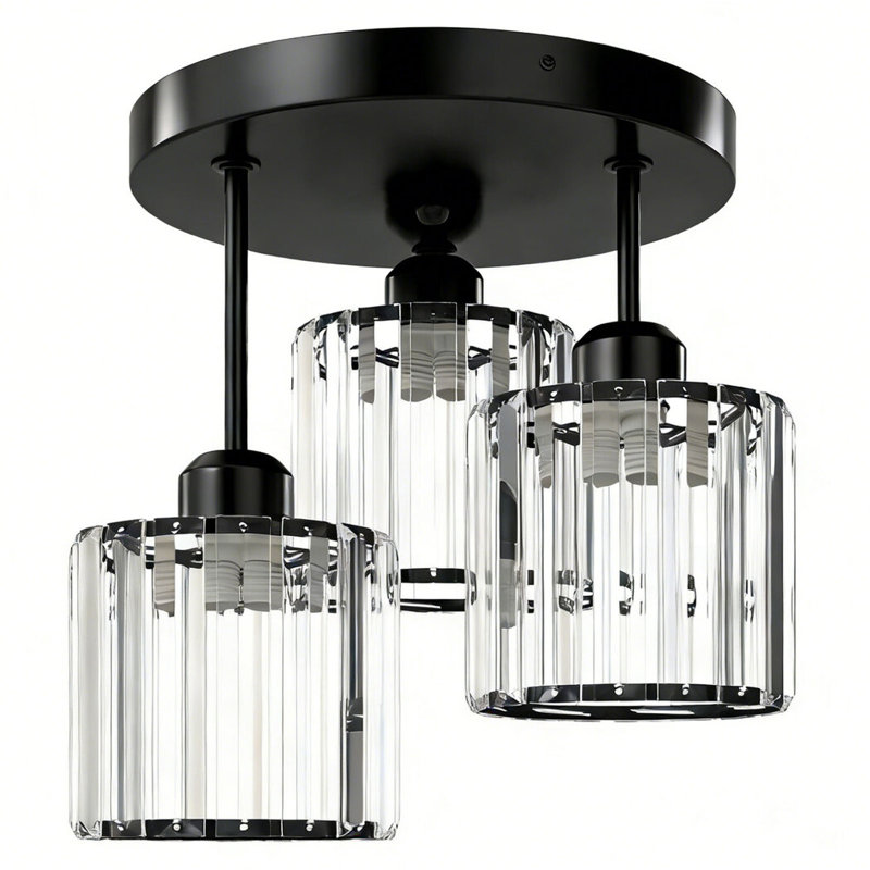 Semi Flush Mount, Black