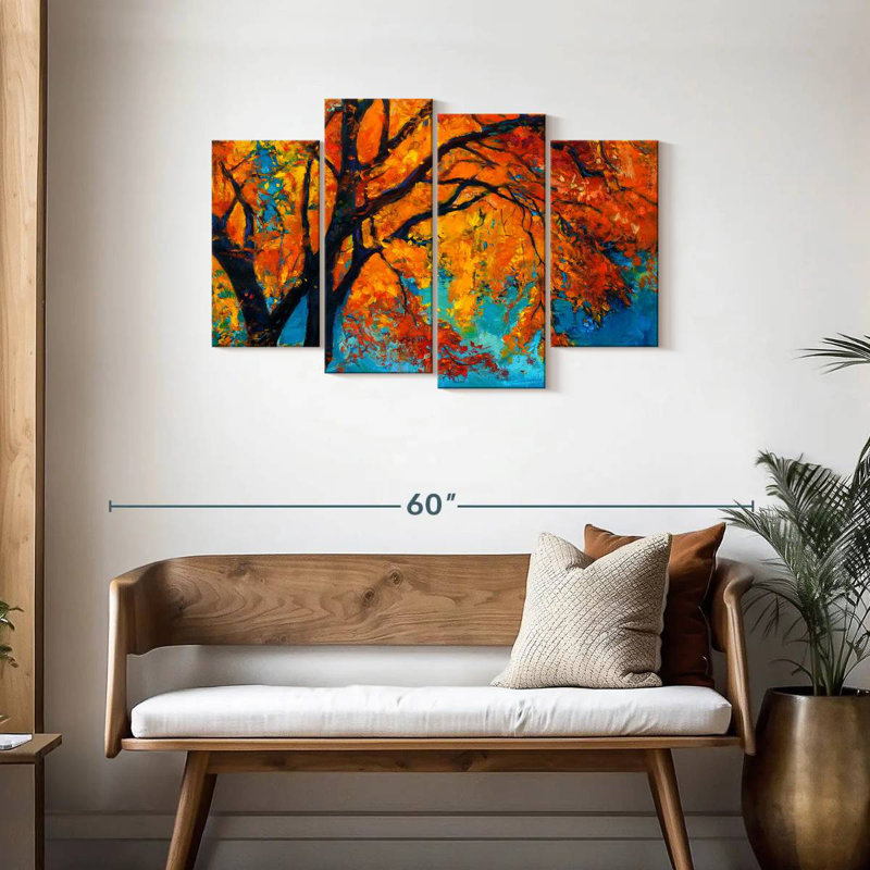 Harnek Vivid Autumn Tree, 27" H x 43" W