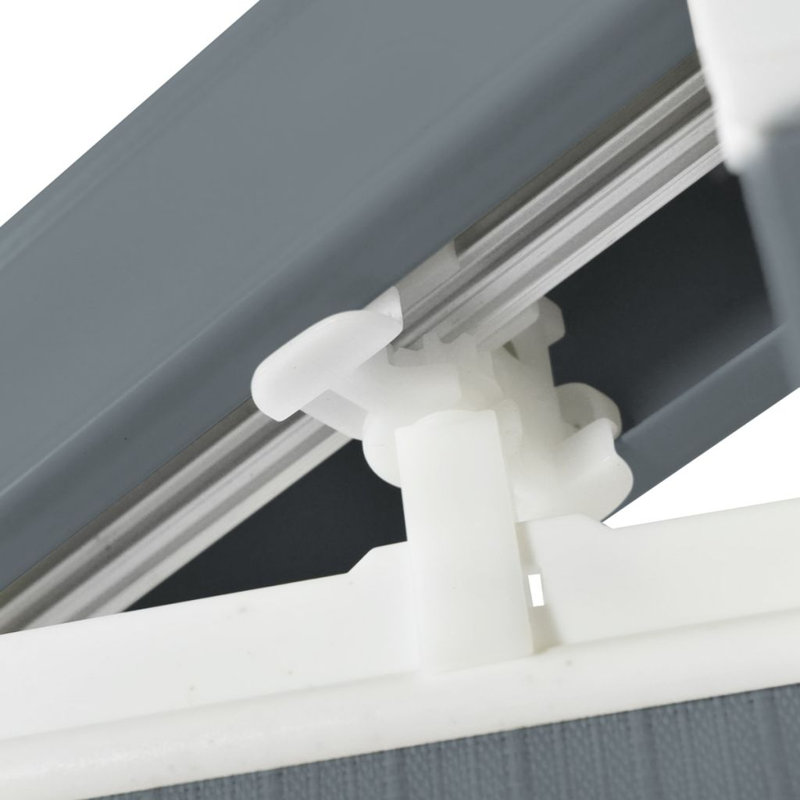 Room Darkening Vertical Blind, Grey, 180cm L x 120cm W