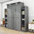Nicara Murphy Storage Bed with LED Lights and Shelves-154993439-154993434