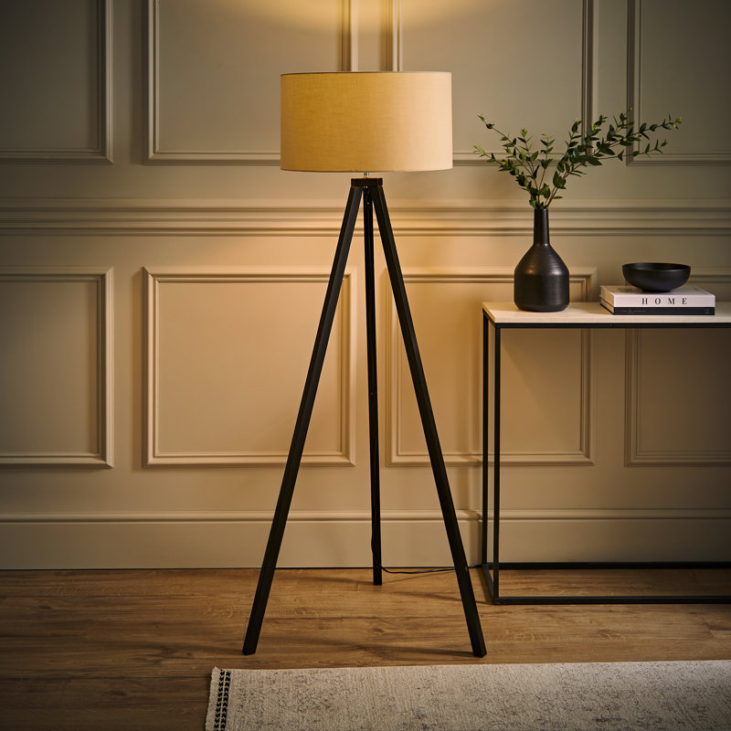 130cm Tripod Floor Lamp, Beige