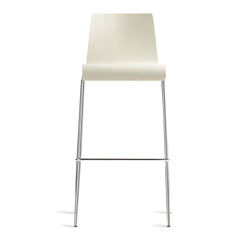 Full Back Bar & Counter Stool, White, Bar Stool (30.4" Seat Height)