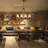 Cheve 8 - Light Vintage Farmhouse Wooden Kitchen Island Pendant Light