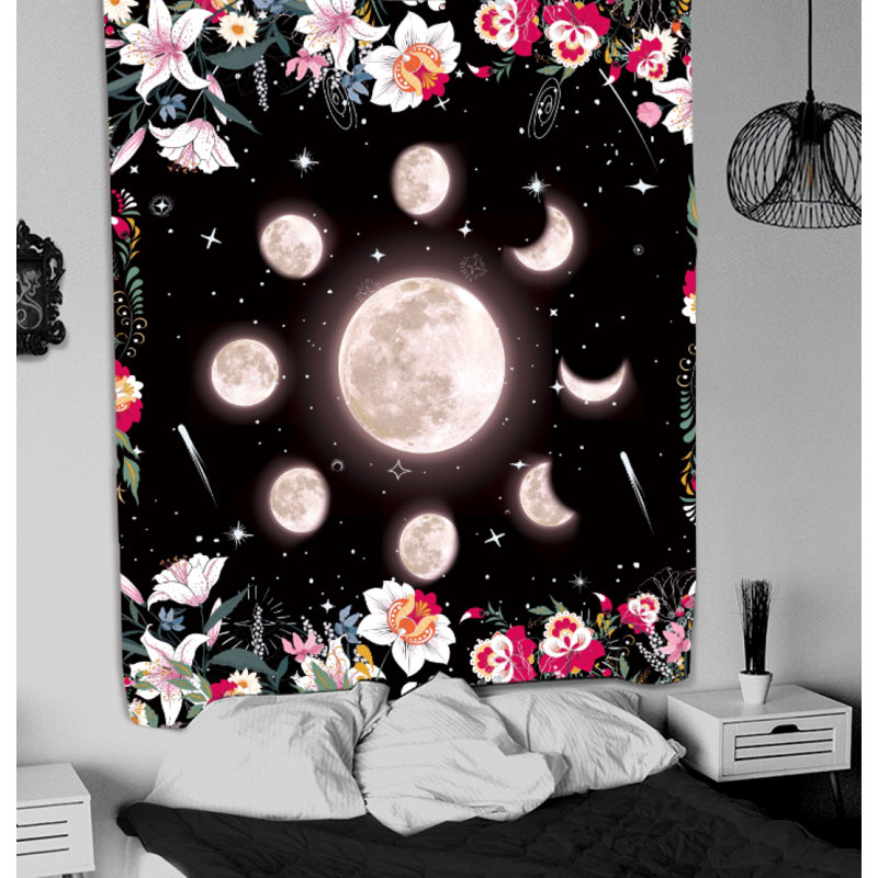 Tapisserie de science de la Terre en polyester avec accessoires de suspension inclus
