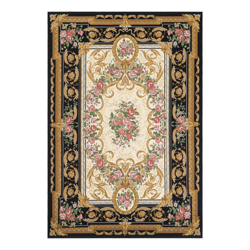 Indoor/Outdoor Traditional Area Rug, Rectangle 5'1" x 8'
