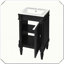 Modern Freestanding Single Sink Vanity With Adjustable Shelf Door-1678478730