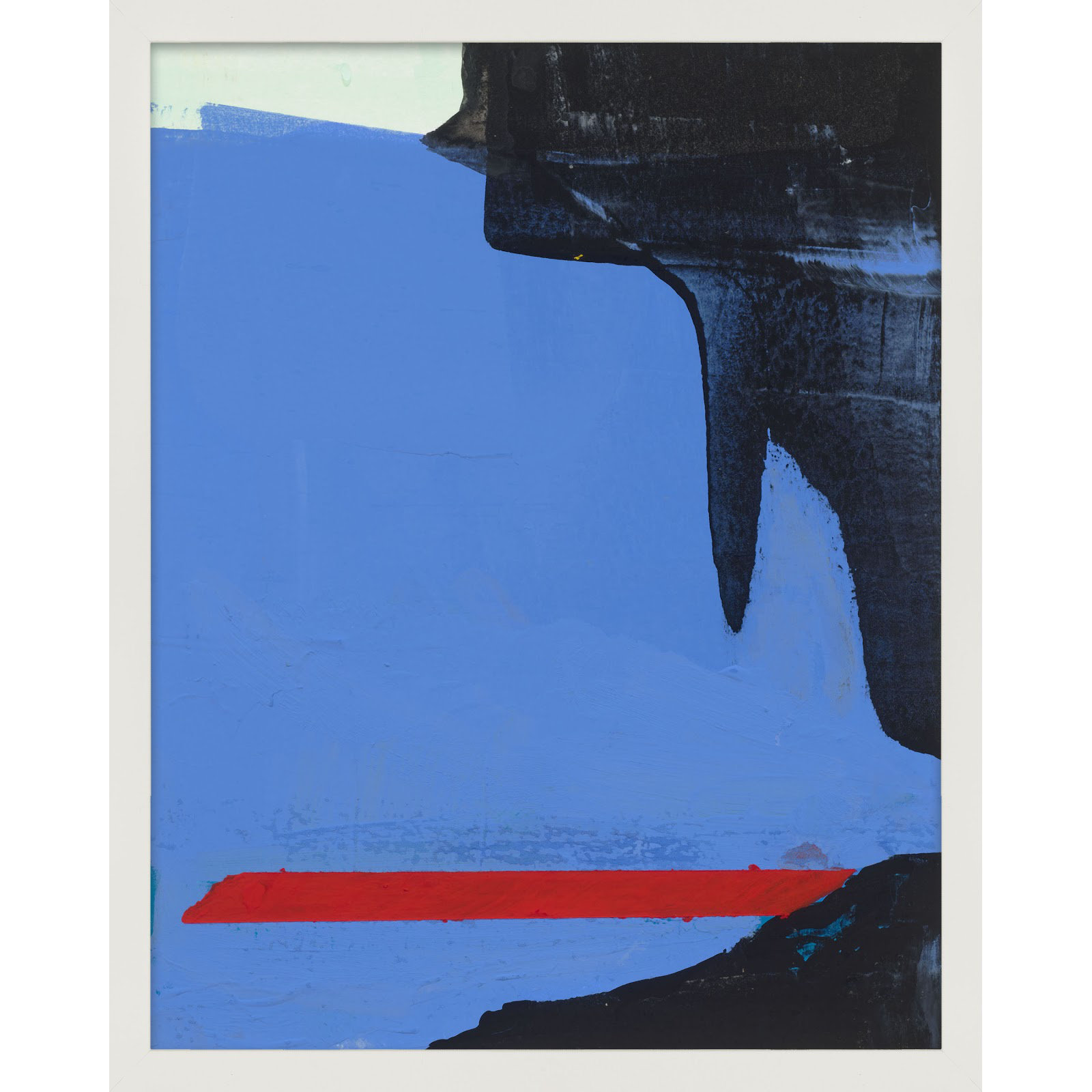 Beneath The Blue 3 by Andrea Stokes, White Framed, 38" H x 30" W x 1.25" D